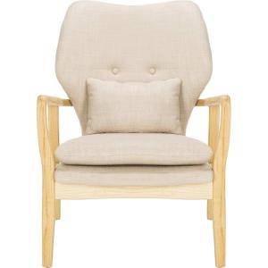 Safavieh Home Collection Tarly Burgundy and Natural Accent Chair(Beige / Natural)