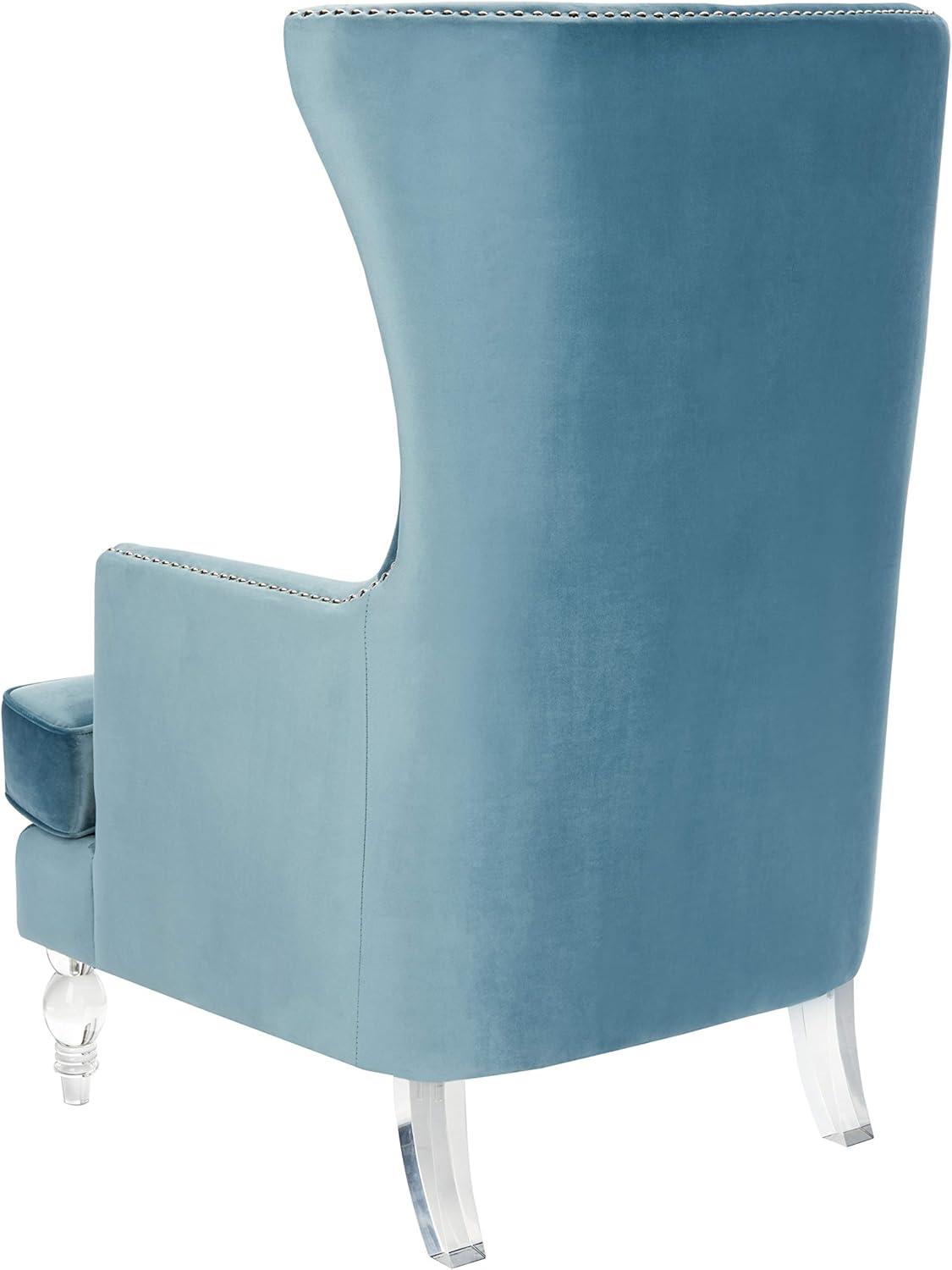 image:imageSafavieh Couture Geode Modern Light Blue Wingback ChairLight Blue