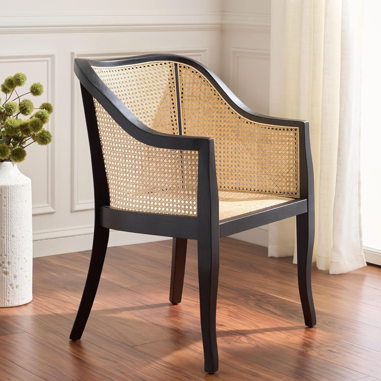 image:imageSafavieh Home Maika White Dining ChairBlack Natural