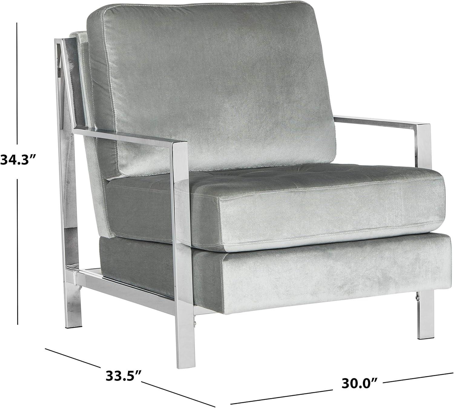 image:imageSafavieh Walden Accent Chair Normal NavyLight Grey