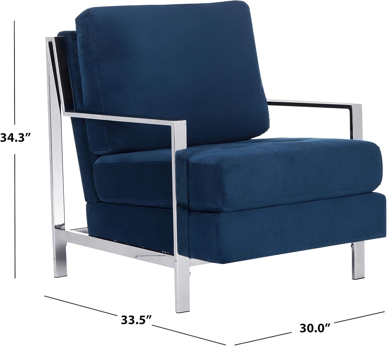 image:imageSafavieh Walden Accent Chair Normal NavyNavy