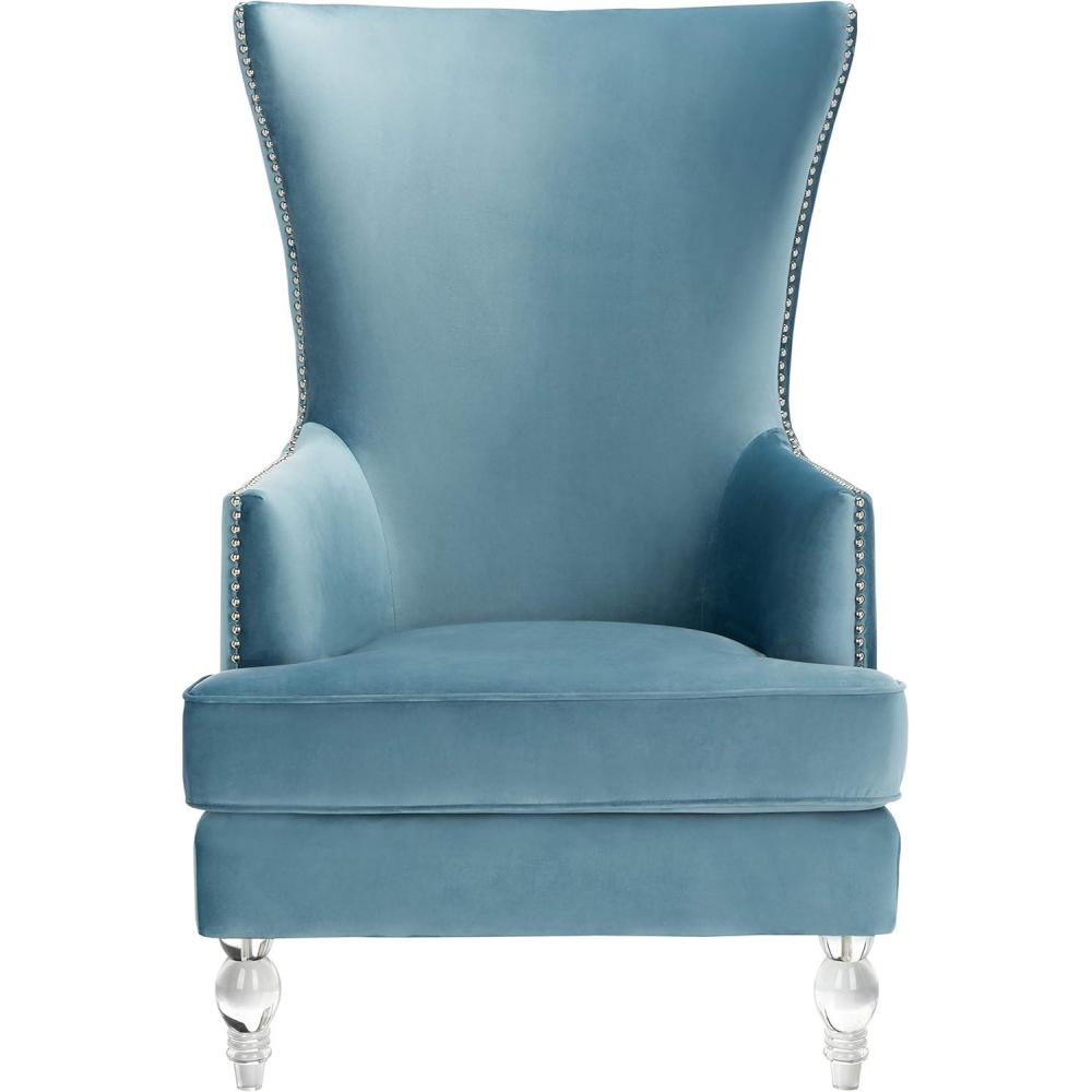 image:imageSafavieh Couture Geode Modern Light Blue Wingback ChairLight Blue