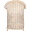 SAFAVIEH Home Collection Callista Yellow Wicker Club Chair(White Washed)