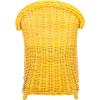 SAFAVIEH Home Collection Callista Yellow Wicker Club Chair(Yellow)