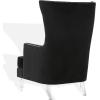 Safavieh Couture Geode Modern Light Blue Wingback Chair(Black)