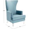 Safavieh Couture Geode Modern Light Blue Wingback Chair(Light Blue)