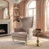 Safavieh Couture Geode Modern Light Blue Wingback Chair(Pale Taupe)