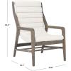 Safavieh Couture Home Delaney Mid-Century White Channel Tufted Accent Chair
