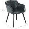 Safavieh Home Collection Adalena Accent Chair(Dark Grey / Black)