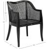Safavieh Home Maika White Dining Chair(Black / Black)