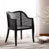 Safavieh Home Maika White Dining Chair(Black / Black)
