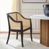 Safavieh Home Maika White Dining Chair(Black / Natural)