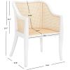 Safavieh Home Maika White Dining Chair(White / Natural)