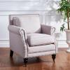 Safavieh Mercer Collection Ellen Linen Club Chair(Beige)
