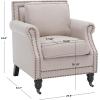 Safavieh Mercer Collection Ellen Linen Club Chair(Beige)