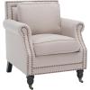 Safavieh Mercer Collection Ellen Linen Club Chair(Beige)