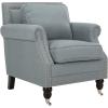 Safavieh Mercer Collection Ellen Linen Club Chair(Sky Blue)