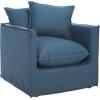 Safavieh Mercer Collection Joey Arm Chair, Blue