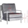 Safavieh Walden Accent Chair, Normal, Navy(Light Grey)