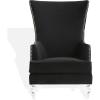 Safavieh Couture Geode Modern Light Blue Wingback Chair(Black)