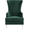 Safavieh Couture Geode Modern Light Blue Wingback Chair(Forest Green)