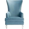 Safavieh Couture Geode Modern Light Blue Wingback Chair(Light Blue)