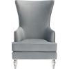 Safavieh Couture Geode Modern Light Blue Wingback Chair(Light Silver)