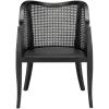 Safavieh Home Maika White Dining Chair(Black / Black)