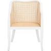 Safavieh Home Maika White Dining Chair(White / Natural)