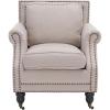 Safavieh Mercer Collection Ellen Linen Club Chair(Beige)