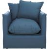 Safavieh Mercer Collection Joey Arm Chair, Blue