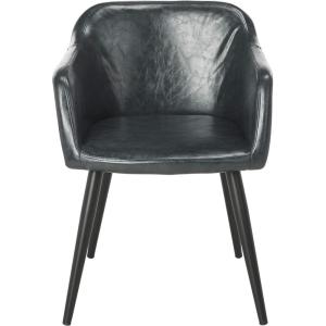 Safavieh Home Collection Adalena Accent Chair(Dark Grey / Black)