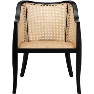 Safavieh Home Maika White Dining Chair(Black / Natural)