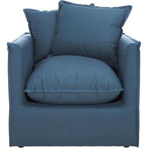 Safavieh Mercer Collection Joey Arm Chair, Blue
