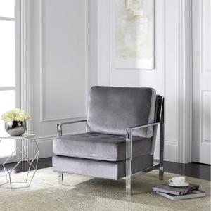 Safavieh Walden Accent Chair, Normal, Navy(Light Grey)