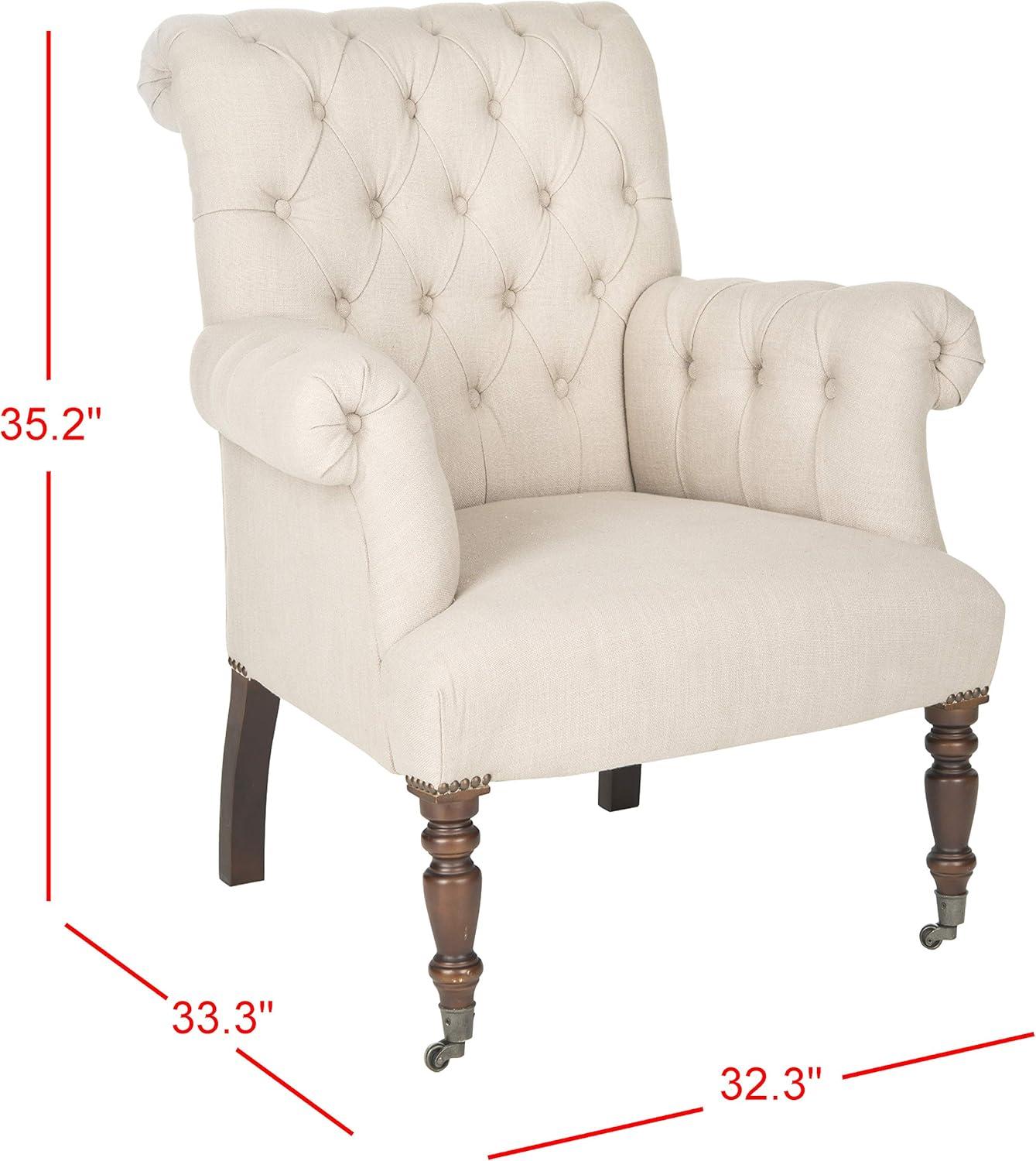 image:imageSAFAVIEH Mercer Collection Bennet Taupe Club Chair Taupe