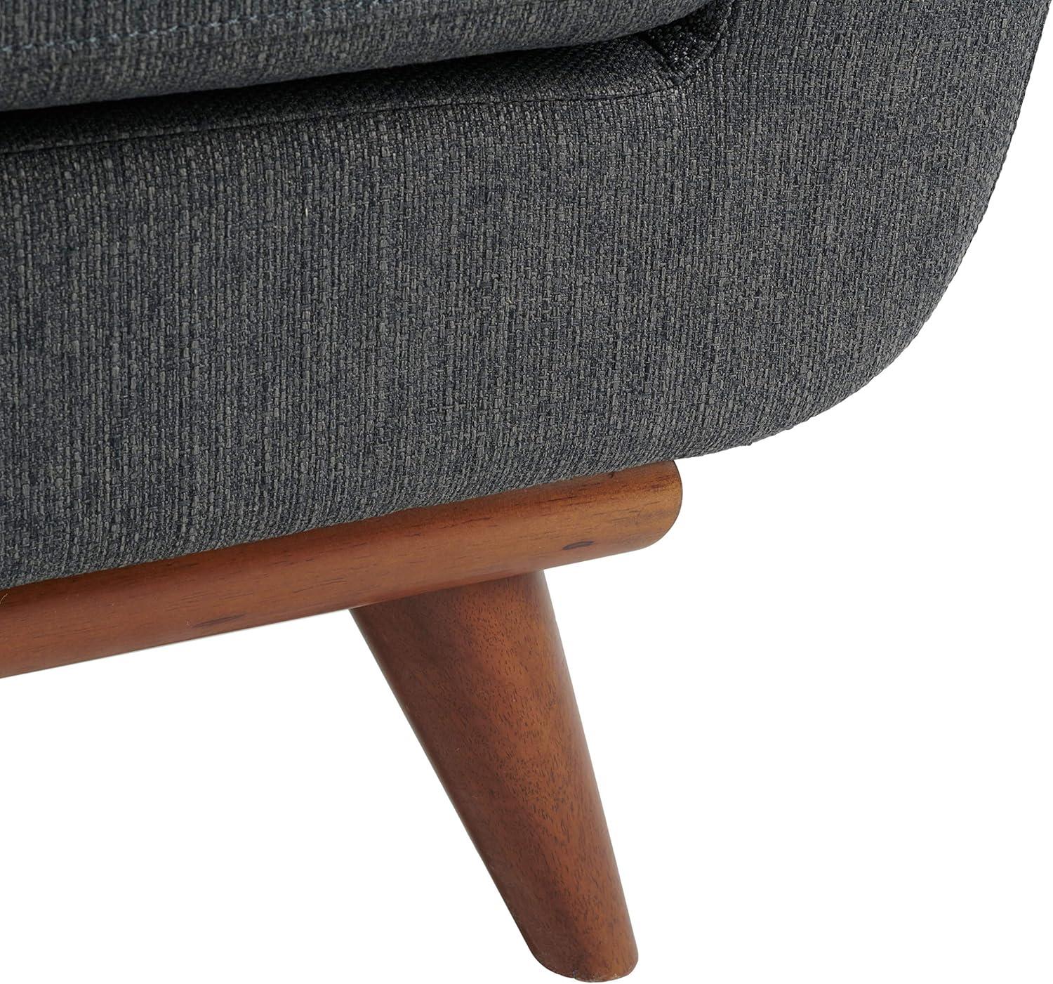 image:imageSafavieh Couture Home Opal MidCentury Slate Grey Linen Tufted Arm ChairSlate Grey