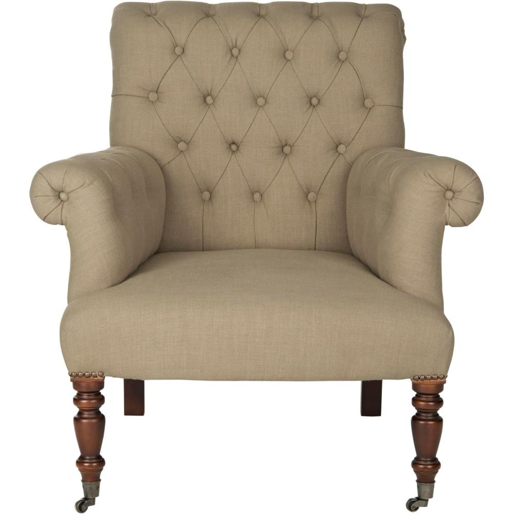 image:imageSAFAVIEH Mercer Collection Bennet Taupe Club Chair Taupe