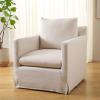SAFAVIEH Home Collection Hadara Bone Linen Swivel Accent Club Chair (Fully Assembled)