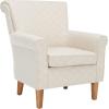 SAFAVIEH Home Collection Hazina Light Blue Geometric Ogee Club Chair(Beige/Flower)