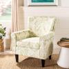 SAFAVIEH Home Collection Hazina Light Blue Geometric Ogee Club Chair(Green)