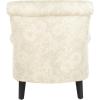 SAFAVIEH Home Collection Hazina Light Blue Geometric Ogee Club Chair(Ivory)