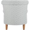 SAFAVIEH Home Collection Hazina Light Blue Geometric Ogee Club Chair(Light Blue)