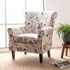 SAFAVIEH Home Collection Hazina Light Blue Geometric Ogee Club Chair(Red / White)