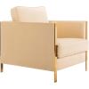 Safavieh Couture Home Reign Cream Velvet and Gold Club Chair(Cream)