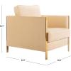 Safavieh Couture Home Reign Cream Velvet and Gold Club Chair(Cream)