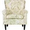SAFAVIEH Home Collection Hazina Light Blue Geometric Ogee Club Chair(Green)