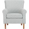SAFAVIEH Home Collection Hazina Light Blue Geometric Ogee Club Chair(Light Blue)