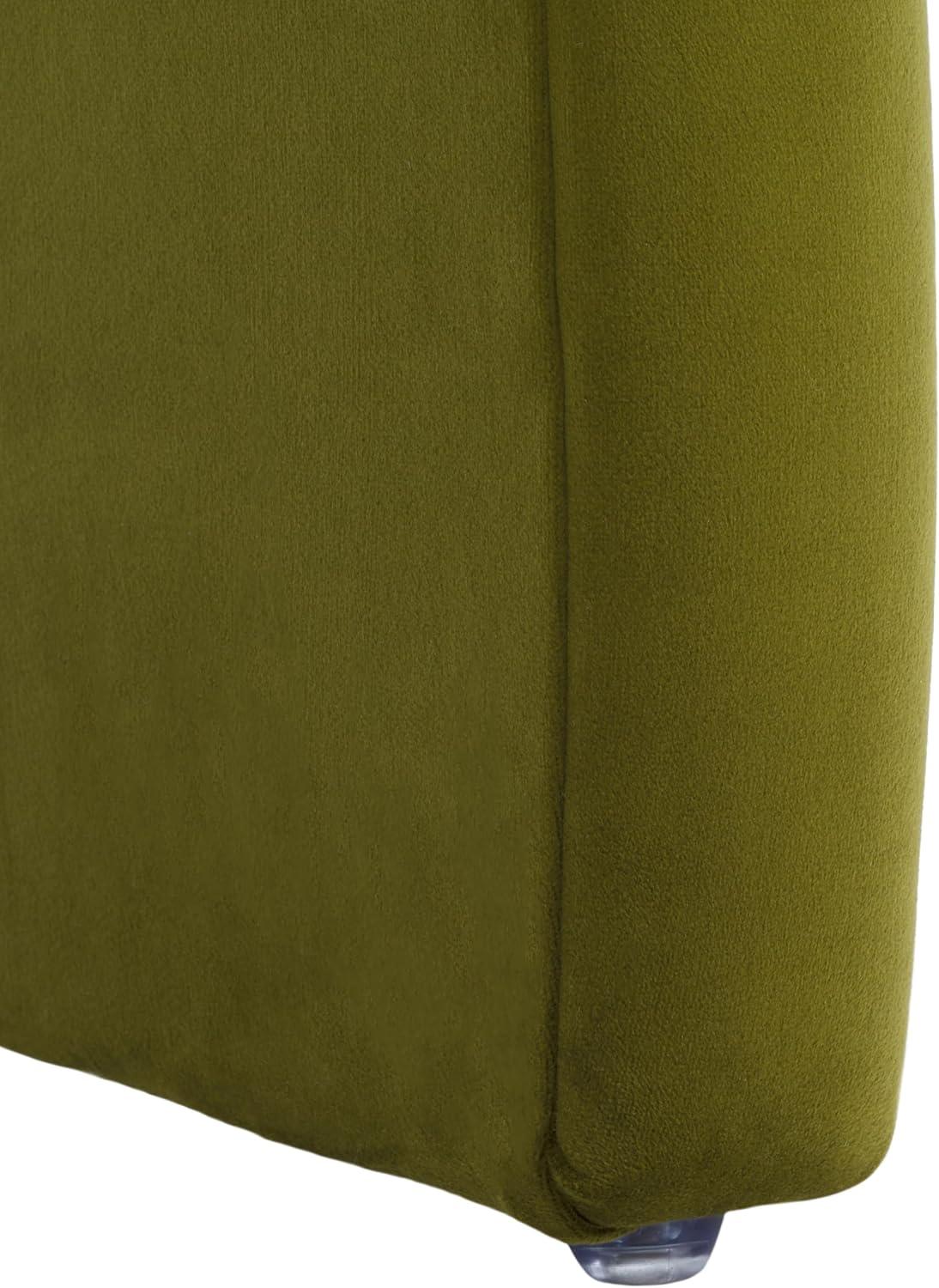 image:imageSafavieh Home Collection Kibo Modern Waterfall Cream Velvet Ottoman Fully AssembledOlive
