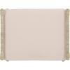 SAFAVIEH Home Collection – Iveliz Natural & White Woven Accent Ottoman Stool with Cushion, Fully Assembled (OTT6504A)(Natural/White)